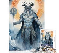 Puzzle da 1000 pezzi per adolescenti puzzle fantasy elfo re giocattolo decorazione da parete regali di compleanno gioco educativo aiuta a esercitare il cervello dimensioni 38x26cm