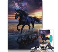 Puzzle da 1000 pezzi per adolescenti puzzle fantasy per adulti con cavalli antistress sfida difficile decorazioni e regali unici per la casa 38x26cm