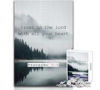 Puzzle da 1000 pezzi per adolescenti, puzzle, fiducia nel Signore, bellissimo gioco, design difficile, opera d'arte, regalo, dimensioni 50x75cm