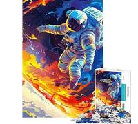 Puzzle da 1000 pezzi per adolescenti puzzle Flame Frontier per adulti gioco pratico difficile antistress regalo (dimensioni 38x26cm)