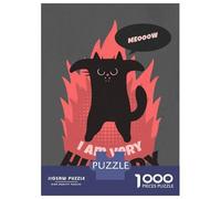 Puzzle Da 1000 Pezzi Per Adolescenti Puzzle Funny I Am Hungry Cat Puzzle Per Adulti Giochi Rilassanti Ma Divertenti E Umoristici È Ideale Come Regalo 70x50cm/1000pcs