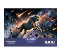 Puzzle Da 1000 Pezzi Per Adolescenti Puzzle Galactic Cheetah Chase Cosmic Adventure Puzzle Per Adolescenti Giochi Rilassanti Decorazione Perfetta Regali Di Compleanno E Unici 52x38cm/1000pcs