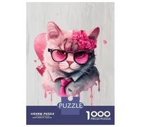 Puzzle Da 1000 Pezzi Per Adolescenti Puzzle Gangster Style Cat Puzzle Per Adulti Giochi Rilassanti Arte Da Parete Regali Unici Per Compleanno 52x38cm/1000pcs