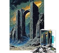 Puzzle da 1000 pezzi per adolescenti puzzle Gate Stone per adulti puzzle per divertimento in famiglia stimolante da completare gioco divertente per tutta la famiglia 38x52cm