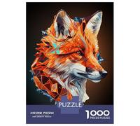 Puzzle Da 1000 Pezzi Per Adolescenti Puzzle Geometric Fox Abstract Art Puzzle Per Adulti Giochi Rilassanti Ma Divertenti E Umoristici È Ideale Come Regalo 38x26cm/1000pcs