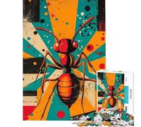 Puzzle da 1000 pezzi per adolescenti puzzle geometrici audaci con stampa di formiche per adulti giochi divertenti vacanze a casa per passare il tempo regali unici per compleanni e occasioni speciali