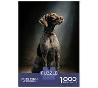 Puzzle Da 1000 Pezzi Per Adolescenti Puzzle German Shorthaired Pointer Portrait Puzzle Per Adulti Gioco Pratico Ma Divertente E Umoristico Interazione Genitore-figlio 52x38cm/1000pcs