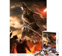 Puzzle da 1000 pezzi per adolescenti puzzle gigante di battaglia del guerriero giocattolo educativo regalo per compleanni gioco impossibile difficile e impegnativo dimensioni 38x26cm