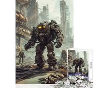Puzzle da 1000 pezzi per adolescenti puzzle gigante Mech in una città post-apocalittica giocattolo decorazione da parete regalo divertente gioco per famiglie con pezzi completamente interconnessi