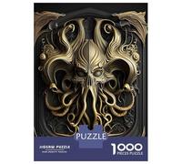Puzzle Da 1000 Pezzi Per Adolescenti Puzzle Golden Cthulhu Monarch Puzzle Per Adulti Gioco Pratico Ma Divertente E Umoristico Interazione Genitore-figlio 52x38cm/1000pcs