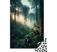Puzzle Da 1000 Pezzi Per Adolescenti Puzzle Gorillas in The Mist Amazon Rainforest Adventure Puzzle Per Adulti Gioco Pratico Modello Di Assemblaggio Per È Ideale Come Regalo 52x38cm/1000pcs