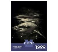 Puzzle Da 1000 Pezzi Per Adolescenti Puzzle Great White Shark Art Print Puzzle Per Adulti Giocattoli Antistress Sfida Difficile Per Compleanno, Natale 52x38cm/1000pcs