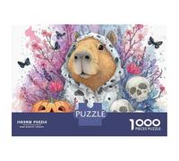 Puzzle Da 1000 Pezzi Per Adolescenti Puzzle Halloween Guinea Pig Art Print Puzzle Gioco Pratico Corsa Di Velocità Manuale Offerta Come Regalo Per Tutta La Famiglia 70x50cm/1000pcs