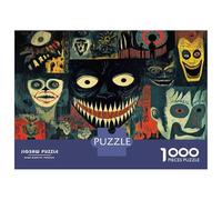 Puzzle Da 1000 Pezzi Per Adolescenti Puzzle Halloween Horror Art Prints Puzzle Gioco Pratico Corsa Di Velocità Manuale Offerta Come Regalo Per Tutta La Famiglia 38x26cm/1000pcs