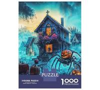 Puzzle Da 1000 Pezzi Per Adolescenti Puzzle Halloween Spider & Pumpkin Puzzle Gioco Pratico Corsa Di Velocità Manuale Offerta Come Regalo Per Tutta La Famiglia 70x50cm/1000pcs