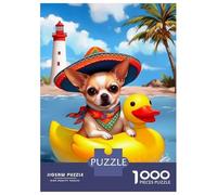 Puzzle Da 1000 Pezzi Per Adolescenti Puzzle Happy Chihuahua Puzzle Per Adolescenti Giochi Rilassanti Decorazione Perfetta Regali Di Compleanno E Unici 52x38cm/1000pcs