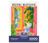Puzzle Da 1000 Pezzi Per Adolescenti Puzzle Henri Matisse Inspired Bathroom Art Puzzle Giocattoli Antistress Decorazione Da Parete Per Compleanno, Natale 38x26cm/1000pcs
