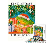 Puzzle da 1000 pezzi per adolescenti Puzzle Henri Matisse Rana di Natale Stampa artistica Giocattoli fai da te Ottimi regali e giocattoli Gioco educativo Interazione genitore-figlio Dimensioni 38x26cm