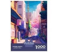 Puzzle Da 1000 Pezzi Per Adolescenti Puzzle Hidden Streets of The City Puzzle Per Adulti Gioco Pratico Ma Divertente E Umoristico Interazione Genitore-figlio 52x38cm/1000pcs