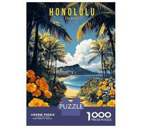 Puzzle Da 1000 Pezzi Per Adolescenti Puzzle Honolulu Hawaii Travel Puzzle Per Adulti Gioco Pratico Ma Divertente E Umoristico Aiuta Ad Allenare Il Cervello 70x50cm/1000pcs