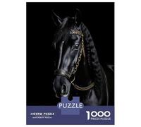 Puzzle Da 1000 Pezzi Per Adolescenti Puzzle Horse Gold Dark Puzzle Per Adulti Giochi Rilassanti Che Migliorano La Memoria Regali Di Compleanno E Unici 52x38cm/1000pcs