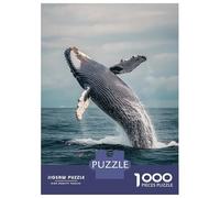 Puzzle Da 1000 Pezzi Per Adolescenti Puzzle Humpback Whale Breaching Puzzle Gioco Pratico Corsa Di Velocità Manuale Offerta Come Regalo Per Tutta La Famiglia 38x26cm/1000pcs