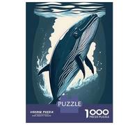 Puzzle Da 1000 Pezzi Per Adolescenti Puzzle Humpback Whale Puzzle Gioco Pratico Corsa Di Velocità Manuale Offerta Come Regalo Per Tutta La Famiglia 52x38cm/1000pcs