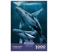 Puzzle Da 1000 Pezzi Per Adolescenti Puzzle Humpback Whales Puzzle Per Adulti Giochi Rilassanti Che Migliorano La Memoria Regali Di Compleanno E Unici 38x26cm/1000pcs