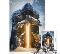Puzzle da 1000 pezzi per adolescenti Puzzle Il cavaliere Giocattoli antistress Regali di Babbo Natale segreto Giochi rilassanti Migliorare l'amore tra coppie Dimensioni 50x75cm