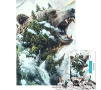 Puzzle da 1000 pezzi per adolescenti puzzle Il ruggito della natura per adulti giochi rilassanti sfida impegnativa compleanno e Natale (dimensioni 38x26cm)