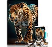 Puzzle da 1000 pezzi per adolescenti, puzzle Jaguar, gioco per famiglie, antistress, sfida difficile, adatto alle coppie (dimensioni 38x26cm)