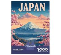 Puzzle Da 1000 Pezzi Per Adolescenti Puzzle Japan Landscape with Mount Fuji Puzzle Per Adulti Gioco Pratico Ma Divertente E Umoristico Interazione Genitore-figlio 52x38cm/1000pcs