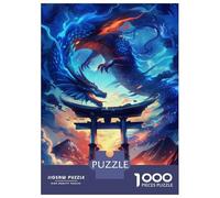 Puzzle Da 1000 Pezzi Per Adolescenti Puzzle Japanese Dragon Torii Gate Puzzle Per Adulti Gioco Pratico Migliora La Memoria Riduce Lo Stress Regali 70x50cm/1000pcs