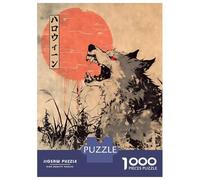Puzzle Da 1000 Pezzi Per Adolescenti Puzzle Japanese Werewolf Woodblock Print Puzzle Gioco Pratico Corsa Di Velocità Manuale Offerta Come Regalo Per Tutta La Famiglia 38x26cm/1000pcs