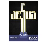 Puzzle Da 1000 Pezzi Per Adolescenti Puzzle Jesus Cross Inspirational Puzzle Per Adulti Gioco Pratico Ma Divertente E Umoristico Interazione Genitore-figlio 70x50cm/1000pcs