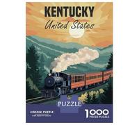 Puzzle Da 1000 Pezzi Per Adolescenti Puzzle Kentucky Train Puzzle Gioco Pratico Corsa Di Velocità Manuale Offerta Come Regalo Per Tutta La Famiglia 38x26cm/1000pcs