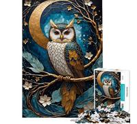 Puzzle da 1000 pezzi per adolescenti puzzle Kintsugi del gufo dorato per adulti gioco pratico difficile antistress regalo (dimensioni 38x52cm)