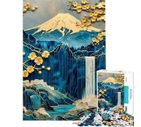 Puzzle da 1000 pezzi per adolescenti puzzle Kintsugi del Monte Fuji per adulti gioco rompicapo difficile regalo per amici e familiari (dimensioni 38x26cm)