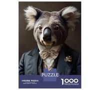 Puzzle Da 1000 Pezzi Per Adolescenti Puzzle Koala in A Suit Portrait Puzzle Per Adulti Gioco Per Famiglie Ma Divertente E Umoristico È Ideale Come Regalo 38x26cm/1000pcs