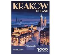 Puzzle Da 1000 Pezzi Per Adolescenti Puzzle Krakow Poland Travel Puzzle Giocattoli Antistress Decorazione Da Parete Per Compleanno, Natale 38x26cm/1000pcs