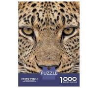 Puzzle Da 1000 Pezzi Per Adolescenti Puzzle Leopard Face Close-Up Puzzle Per Adulti Gioco Pratico Ma Divertente E Umoristico Interazione Genitore-figlio 38x26cm/1000pcs