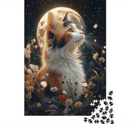 Puzzle Da 1000 Pezzi Per Adolescenti Puzzle Magical Moonlit Cat Garden Puzzle Giochi Rilassanti Regalo Di Compleanno Regali Antistress 38x26cm/1000pcs