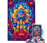 Puzzle da 1000 pezzi per adolescenti puzzle mandala mistico per adulti gioco per famiglie sfida impegnativa regalo antistress (dimensioni 38x26cm)