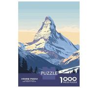 Puzzle Da 1000 Pezzi Per Adolescenti Puzzle Matterhorn Mountain Puzzle Giocattoli Antistress Decorazione Da Parete Per Compleanno, Natale 52x38cm/1000pcs