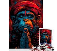Puzzle da 1000 pezzi per adolescenti puzzle Meditazione di Hanuman giocattolo decorazione da parete regali di compleanno gioco educativo aiuta a esercitare il cervello dimensioni 38x52cm
