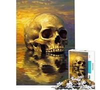 Puzzle da 1000 pezzi per adolescenti puzzle Memento Mori Reflections difficile e stimolante decorazione artistica per la casa giocattolo antistress adatto a partire dai 14 anni (50x75cm)