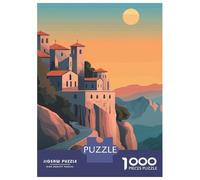 Puzzle Da 1000 Pezzi Per Adolescenti Puzzle Meteora Monasteries Puzzle Per Adulti Gioco Per Famiglie Ma Divertente E Umoristico È Ideale Come Regalo 38x26cm/1000pcs