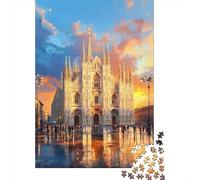 Puzzle Da 1000 Pezzi Per Adolescenti Puzzle Milan Cathedral Sunset Reflections Puzzle Giochi Per Famiglie Decorazione Per La Casa Regali Unici Per Compleanno 70x50cm/1000pcs