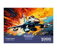 Puzzle Da 1000 Pezzi Per Adolescenti Puzzle Military Jet Fighter Aircraft-1 Puzzle Gioco Pratico Corsa Di Velocità Manuale Offerta Come Regalo Per Tutta La Famiglia 52x38cm/1000pcs