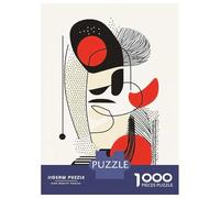 Puzzle Da 1000 Pezzi Per Adolescenti Puzzle Modern Abstract Face - Geometric Minimalist Wall Art Puzzle Per Adolescenti Giochi Rilassanti Decorazione Perfetta Regali Di Compleanno E Unici 70x50cm/1000